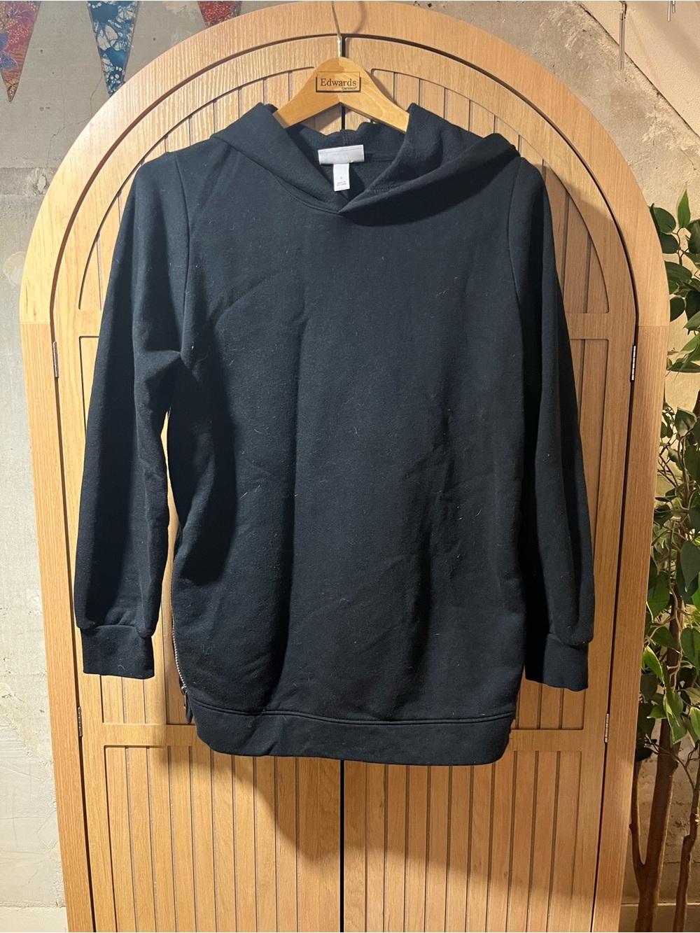 Black Maternity/Nursing Hoodie by Isabel & Ingrid